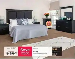 Bradlows Roma 3 Piece Bedroom Suite offer