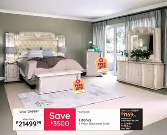 Bradlows Titania 4 Piece Bedroom Suite offer