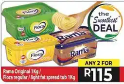 Supa Store Rama Original / Flora regular / light fat spread tub offer