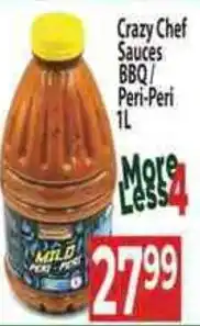 Supa Store Crazy Chef Sauces BBQ / Peri-Peri offer