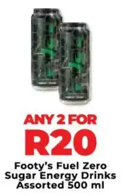 Food Lover's Market Footy's Fuel Zero Sugar Energy Drinks Assorted offer