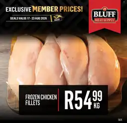 Bluff Meat Supply Frozen Chicken Fillets offer