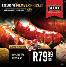 Bluff Meat Supply BMS Cheese Russians offer