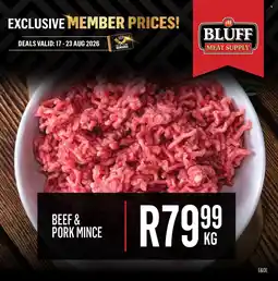Bluff Meat Supply Beef & Pork Mince offer