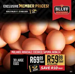 Bluff Meat Supply 30 Large Eggs offer