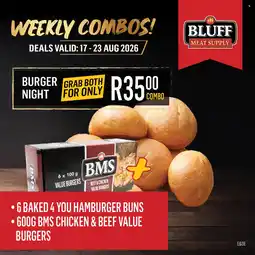 Bluff Meat Supply BMS Value Burgers offer