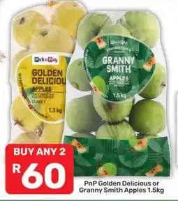 Pick n Pay PnP Golden Delicious or Granny Smith Apples 1.5kg offer