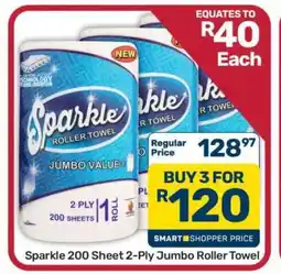 Pick n Pay Hypermarket Sparkle 200 Sheet 2-Ply Jumbo Roller Towel offer