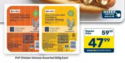 Pick n Pay PnP Chicken Viennas Assorted 500g Each offer