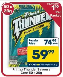 Pick n Pay Hypermarket Frimax Thunder Savoury Corn 50 x 20g offer