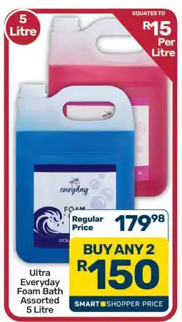 Pick n Pay Hypermarket Ultra Everyday Foam Bath Assorted 5 Litre offer