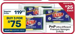 Pick n Pay Hypermarket PnP Ultra Efficient Premium Sponges 3-Pack offer