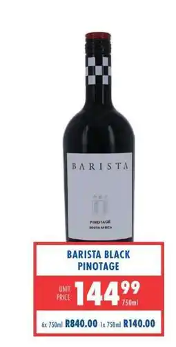 Ultra Liquors BARISTA Black Pinotage offer