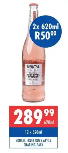 Ultra Liquors BRUTAL FRUIT RUBY APPLE SHARING PACK offer