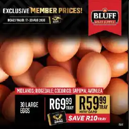 Bluff Meat Supply Large Eggs offer