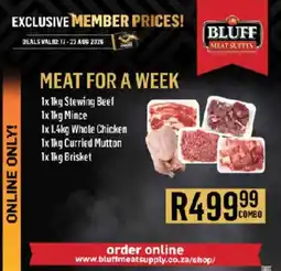Bluff Meat Supply Meat for a week offer