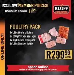 Bluff Meat Supply Poultry Pack offer