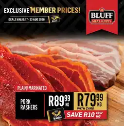 Bluff Meat Supply Pork Rashers offer
