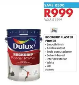 Chamberlain Dulux Rockgrip Plaster Primer offer