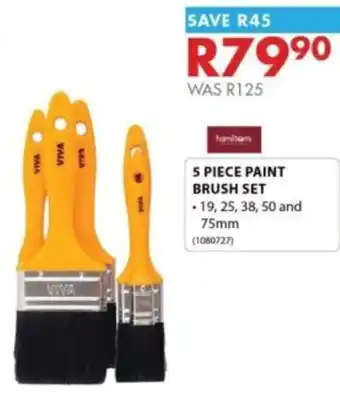 5 PIECE PAINT BRUSH SET