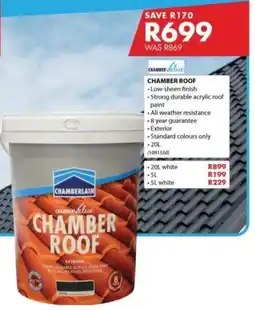 Chamberlain Chamber Value Chamber Roof offer