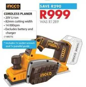 Cordless Planer INGCO