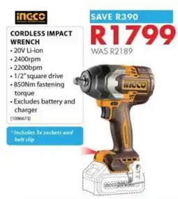 Chamberlain Incco Cordless Impact Wrench offer
