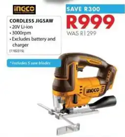 Chamberlain Cordless Jigsaw ingco offer
