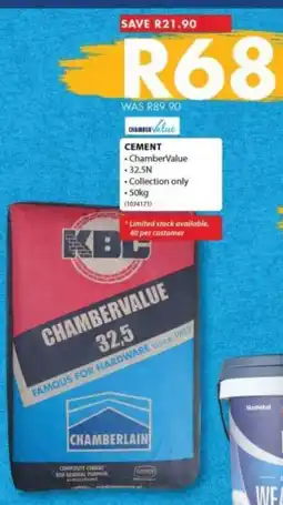 Chamberlain ChamberValue Cement offer