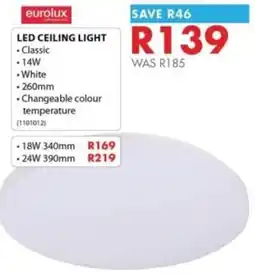 Chamberlain LED CEILING LIGHT eurolux offer