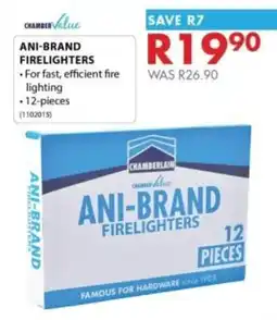 Chamberlain ANI-BRAND FIRELIGHTERS offer