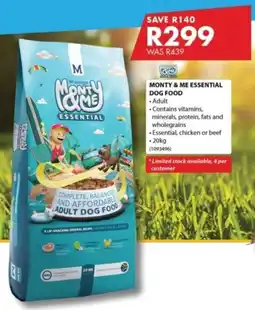 Chamberlain Monty & Me Essential Adult Dog Food offer