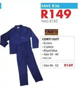 Chamberlain grange WORKWEAR CONTI SUIT offer