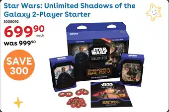 Star Wars Unlimited Shadows of the Galaxy 2-Player Starter