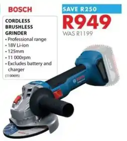Chamberlain BOSCH CORDLESS BRUSHLESS GRINDER offer