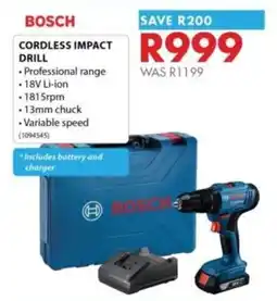 Chamberlain BOSCH CORDLESS IMPACT DRILL offer