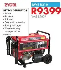 Chamberlain RYOBI PETROL GENERATOR offer