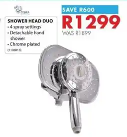 Chamberlain Cobra shower head duo offer