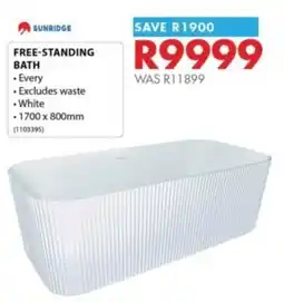 Chamberlain SUNRIDGE FREE-STANDING BATH offer