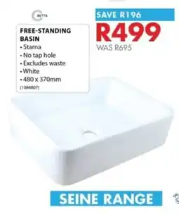 Chamberlain Betta Free-Standing Basin offer