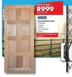 Chamberlain SAFEdor SOLID MERANTI DOOR offer