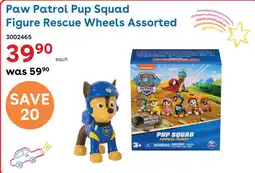 ToysRUs Paw Patrol Pup Squad Figure Rescue Wheels Assorted offer