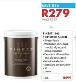 Chamberlain Finest 1903 textured sheen offer