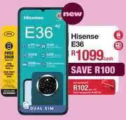 Hisense E36 Smartphone With Dual Sim (Network Locked)