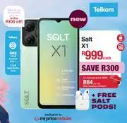 MRP Salt X1 Smartphone With Dual Sim & Free Salt Pods (Network Locked) offer