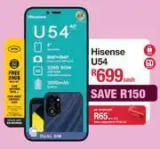 MRP Hisense U54 Smartphone With Dual Sim (Network Locked) offer