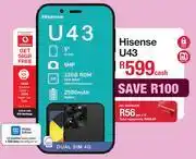 MRP Hisense U43 Smartphone With Dual Sim (Network Locked) offer