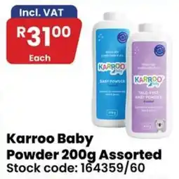 Africa Cash and Carry Karroo Baby Powder Assorted offer