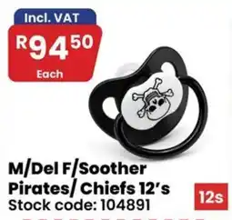 Africa Cash and Carry M/Del F/Soothers Pirates/Chiefs 12's offer