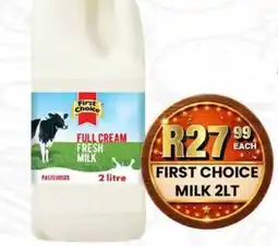 Take 'n Pay First Choice Full Cream Fresh Milk offer